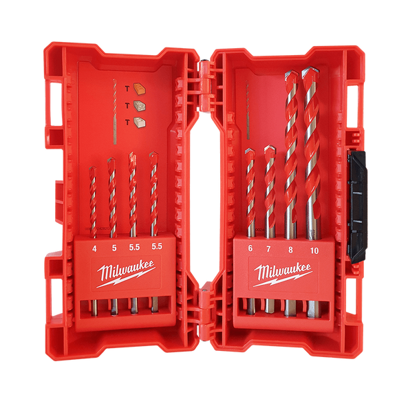 Hammer Drill Bit Set 8pc, , hi-res